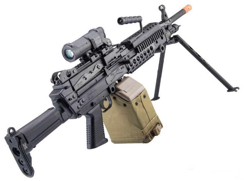 Lambda Defence Mk48 MOD 1 Airsoft AEG Machine Gun Retractable Stock by Lambda Defence