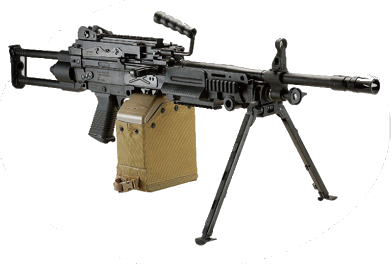 Lambda Defence Mk48 MK3 MOD.1 Para Airsoft AEG Machine Gun Retractable Stock Model by Lambda Defence