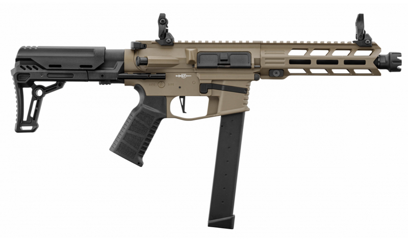 Lancer Tactical AEG LT-35 Gen2 9mm. Battle X PDW Tan by Lancer Tactical