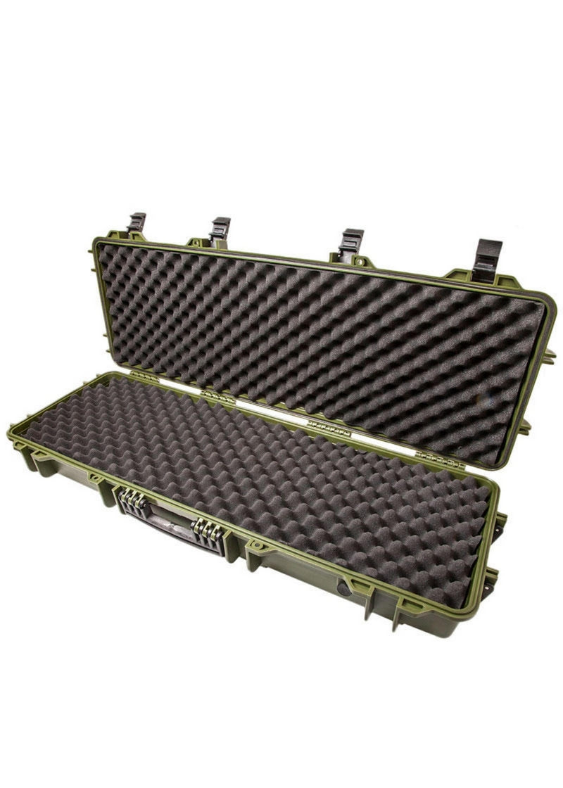 Large Rifle Wheeled OD Hard Case 110 x 42cm. Valigia Rigida OD by Nuprol