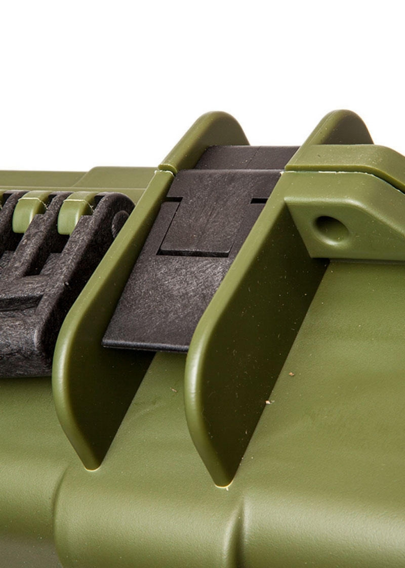 Large Rifle Wheeled OD Hard Case 110 x 42cm. Valigia Rigida OD by Nuprol