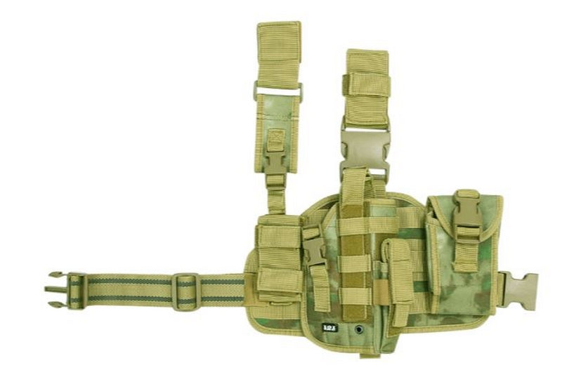 Leg Pistol Holster Right Hip MOLLE FG Foliage Green