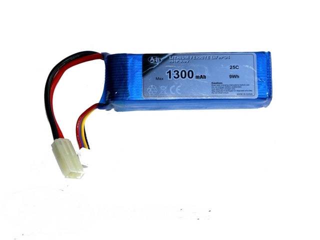 Li-Fe Batteria 1300mAh 9,9v 25C by Action Batteries
