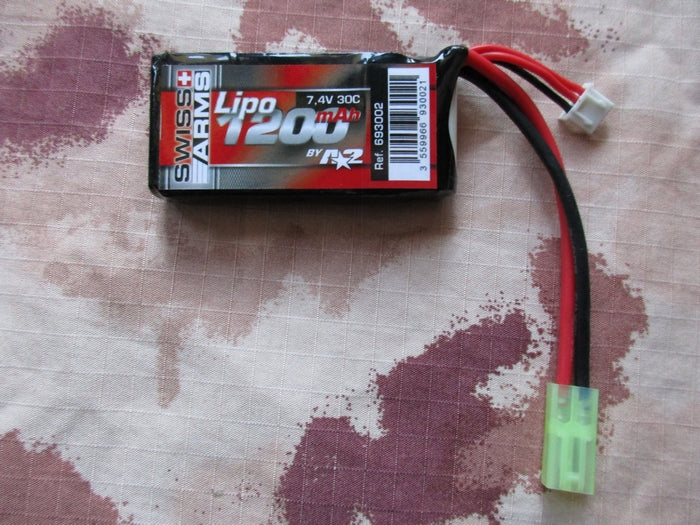 Li-Po Batteria 1200mAh 7,4v. 25C by Swiss Arms