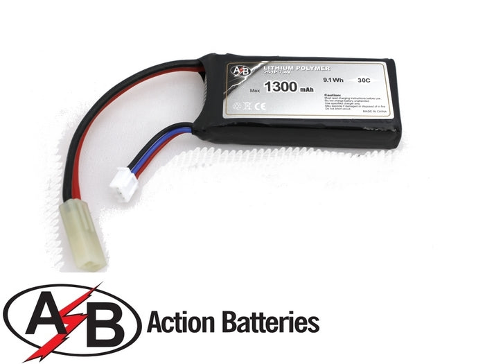 Li-Po Batteria 1300mAh 7,4V 30C by A-B