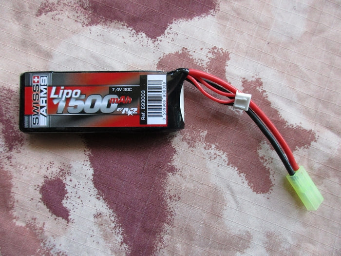 Li-Po Batteria A2A 1500mAh 7,4v. 30C by Swiss Arms