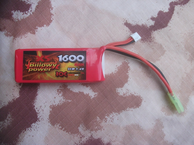 Li-Po Batteria 1600mAh 7,4v. 30C by Billowy Power