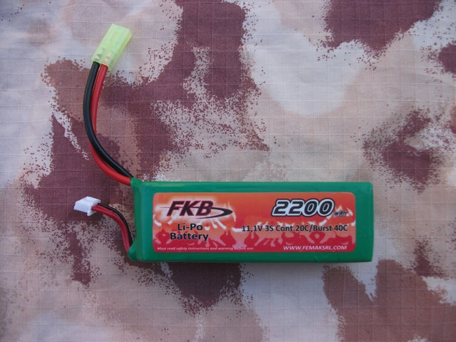 Li-Po Batteria 2200mAh 11,1v. 20C by Fkb
