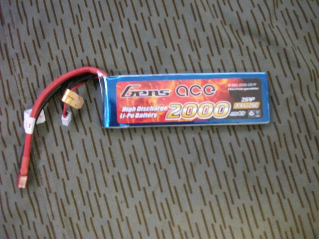 Li-Po Batteria 2000mAh 7.4v 25C by Gens Ace