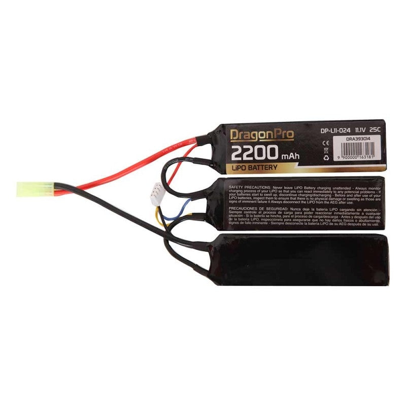 Li-Po DRAGONPRO DP-L11-024 11.1V 2200mAh 25C (1+1+1) 104x34.5x7mm. by Dragonpro