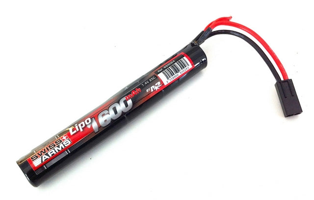 Li-Po 7.4v 1600mAh 25C Round Stick by Swiss Arms