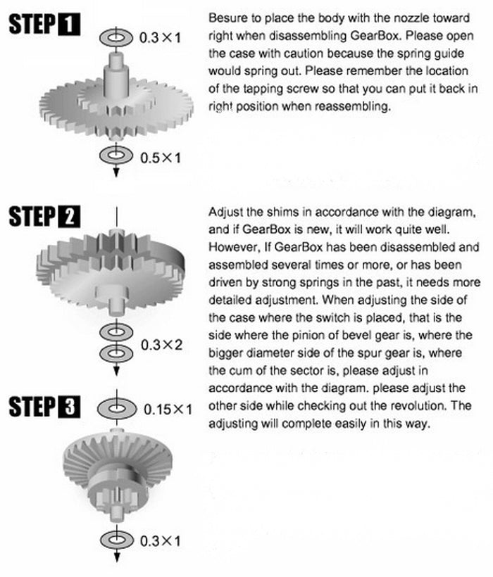 M14 Marui Spur Gear Ingranaggio Centrale - Settoriale by Guarder