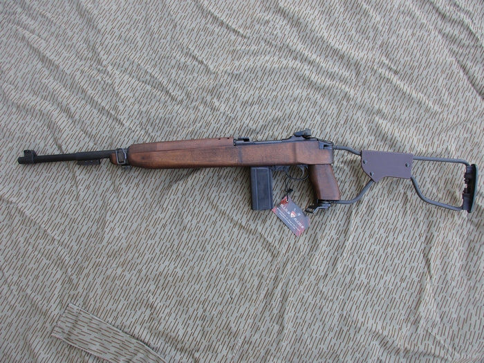 M1 Winchester Paratrooper Carbine Co2 Blowback Full Wood & Metal by King Arms