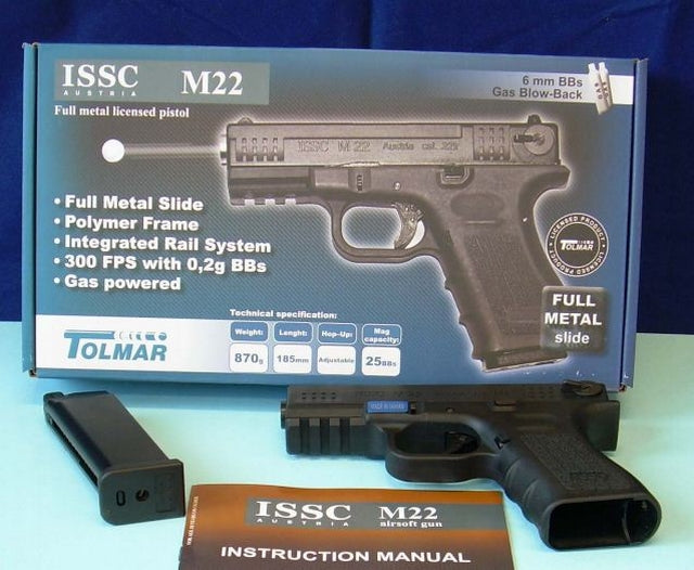 ISSC Austria M22 Full Metall GBB Gas Blowback  Pistol by We