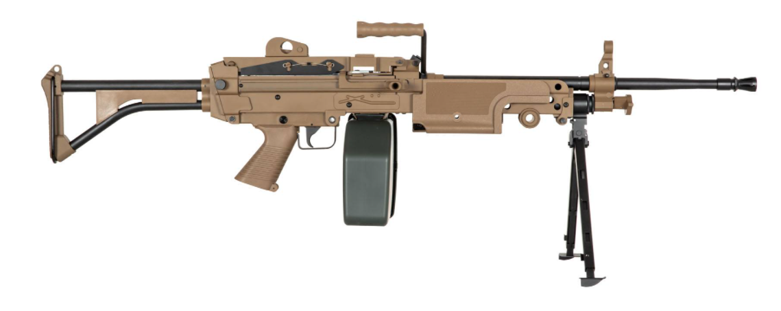 M249 "SAW" MK1 SA-249 CORE Machine Gun Replica Tan by Specna Arms
