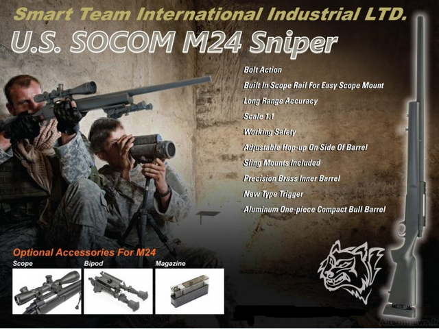 M24 Type SW99-04 Fluted Barrel by Snow Wolf