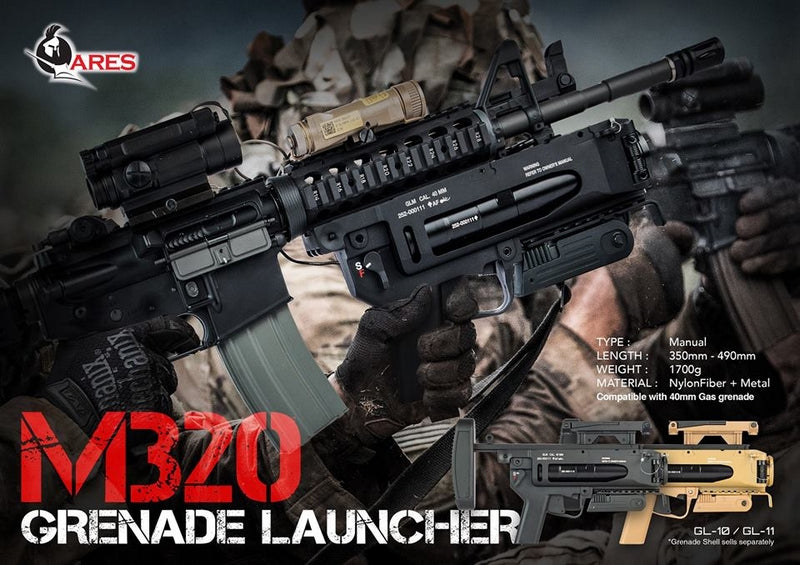 M320 - M320A1 Stand Alone Grenade Launcher Dark Earth by Ares