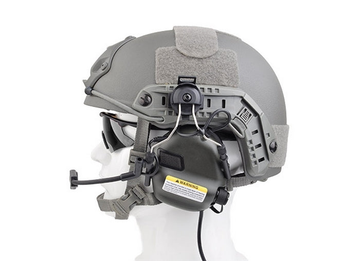 M32H Black Tactical Communication Hearing Protector for FAST MT Helmets by Opsmen