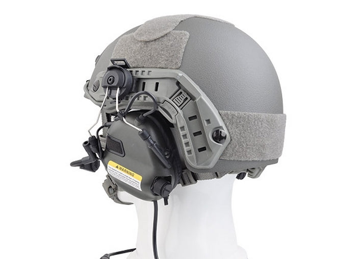 M32H Black Tactical Communication Hearing Protector for FAST MT Helmets by Opsmen
