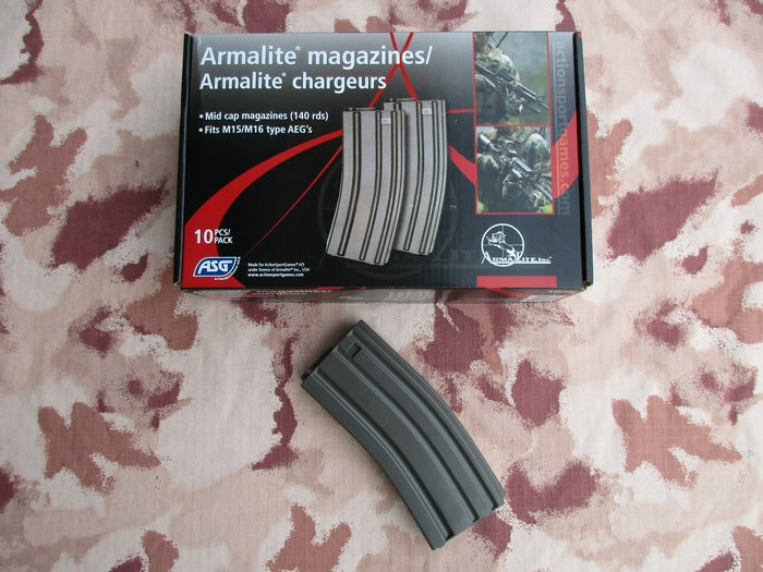 M4 - M16 140bb Standard Abs Magazine Kit da 10 by ASG