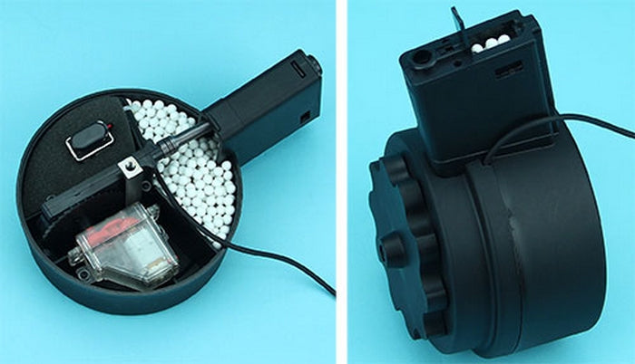 OFFERTE SPECIALI - SPECIAL OFFERS: M4 - M16 Aeg Drum Attack Type Magazine 1500bb by G&P
