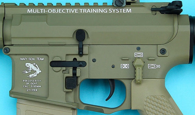 MOTS M4 Tan Keymod Navy Seals Logo by G&P