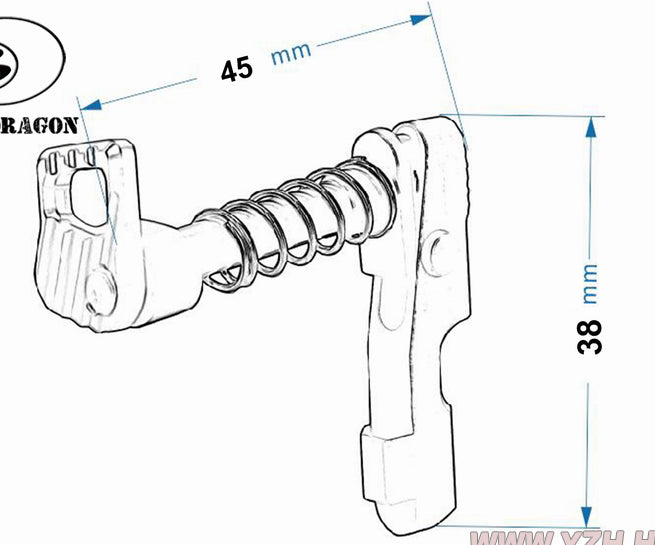 M4 Aluminum Magazine Catch BD3885 by Big Dragon