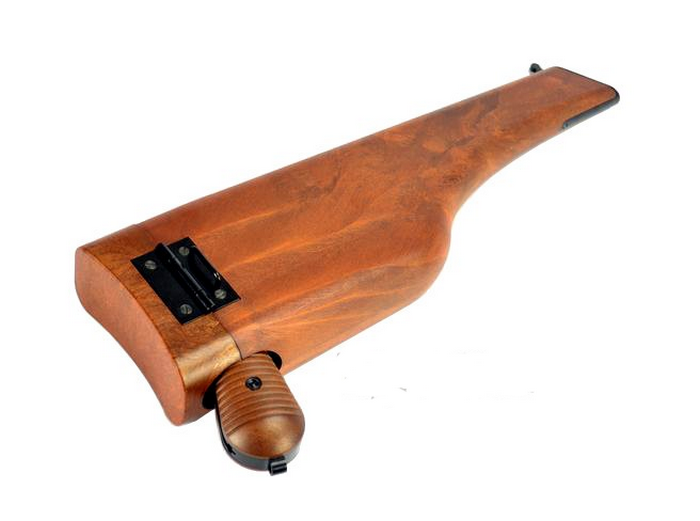 M712 Mauser C96 Broomhandle Full Metal GBB Semi Auto & Full Auto "Schnellfeuer" w. Stock Holster by We