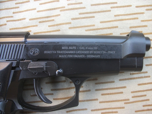 M84FS Beretta Co2 Scarrellante Scritte e Loghi Originali by Umarex