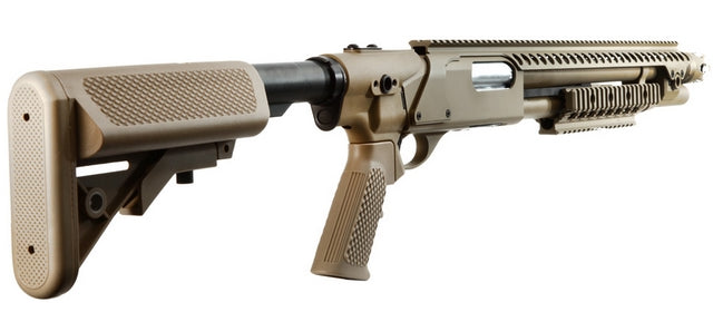 M870 Breacher Medium Dark Earth Shotgun Full Metal by G&P