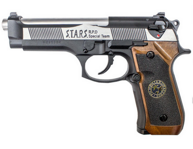 M92 Biohazard Full Auto Samurai Edge Silver & Black Full Metal by We