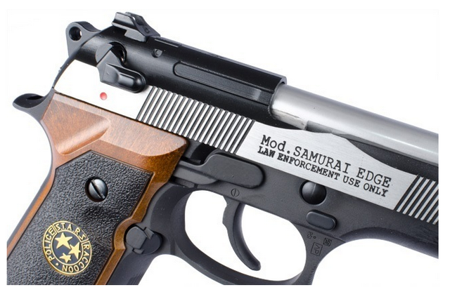 M92 Biohazard Full Auto Samurai Edge Silver & Black Full Metal by We