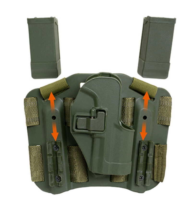 M92 Series OD Drop Leg Holster Platform Fondina Cosciale OD con Portacaricatori