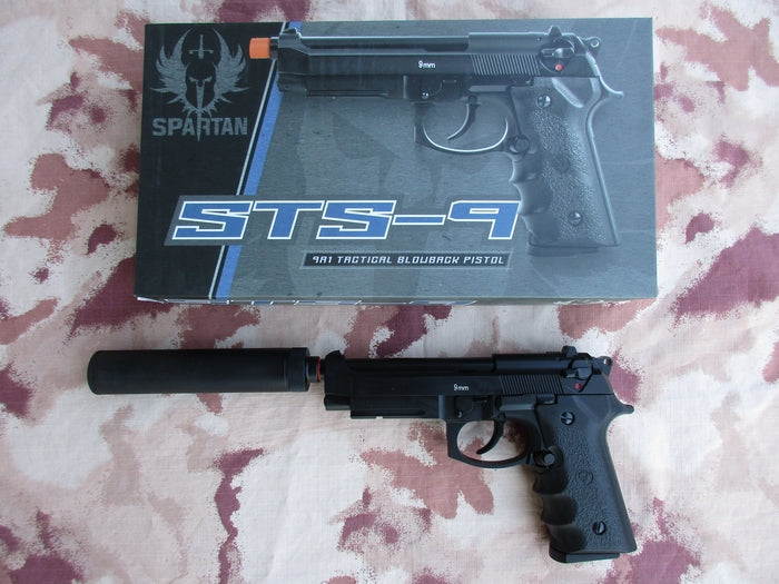 KJW M9A1 Full Metal Silencer Tactical GBB by KJW