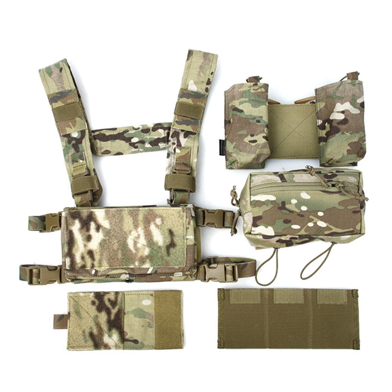 MCR Modular Light Weight Chest Rigg Full Set Multicam Arid by TMC