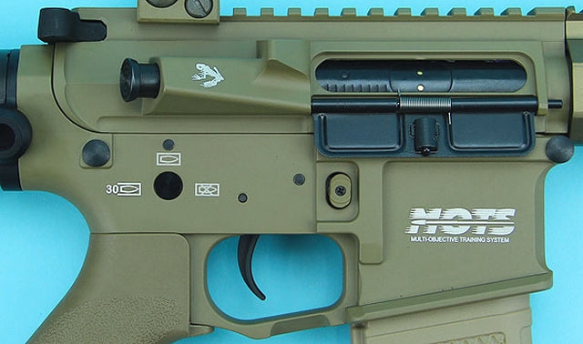 MOTS M4 12,5" Tan Keymod Navy Seals Logo by G&P