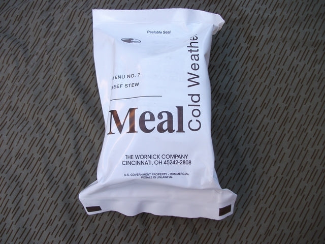 Razioni MRE Cold Weather Meal USA Evoluzione della razione K