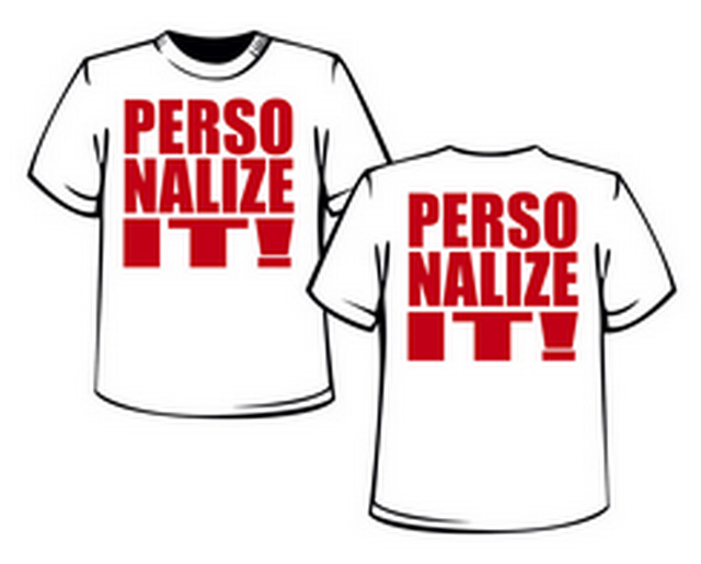 T-Shirt Personalizzata con Stampa 2 Lati 1 Colore