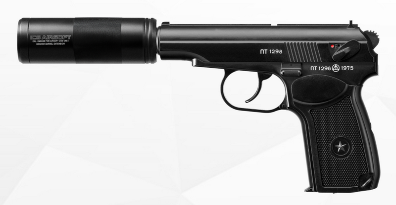 ICS Makarov BLE-PM2 Silencer Metal Slide Co2 NBB by ICS