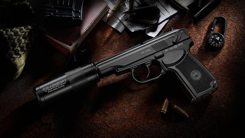 ICS Makarov BLE-PM2 Silencer Metal Slide Co2 NBB by ICS