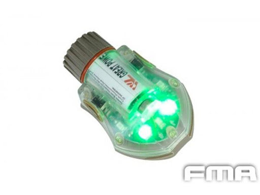 Manta Strobe Light Green Light Tan Mount by FMA