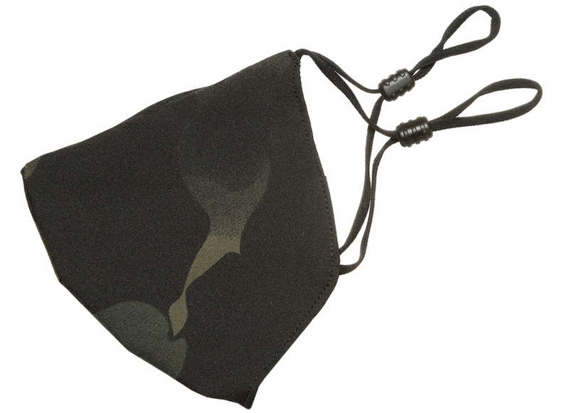 Mascherina Basic Mask Cover Multitarn Black V Shape