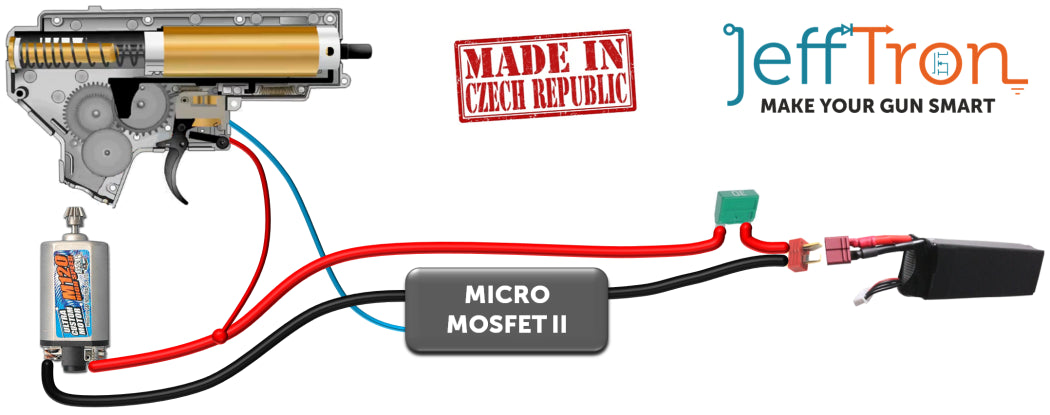 JeffTron Micro Active Brake Mosfet II con cavetteria by JeffTron