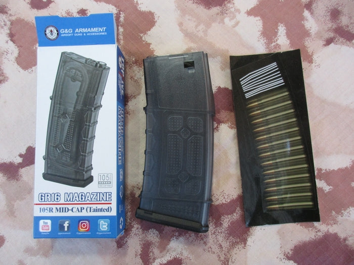 G&G Mid Cap Taimted 105bb G-08-150 Magazine GR16 - M4 by G&G