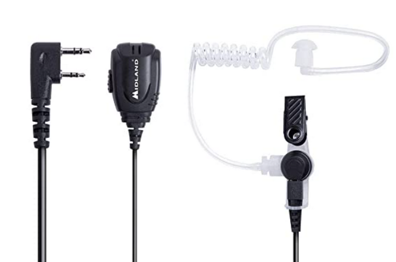 Midland BA31 Microfono Auricolare Pneumatico "Body Guard" Kenwood Compatible by Midland