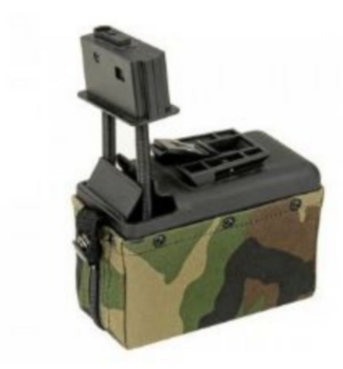 A&K M249 1500bb Woodland Box Magazine Sound Control by A&K