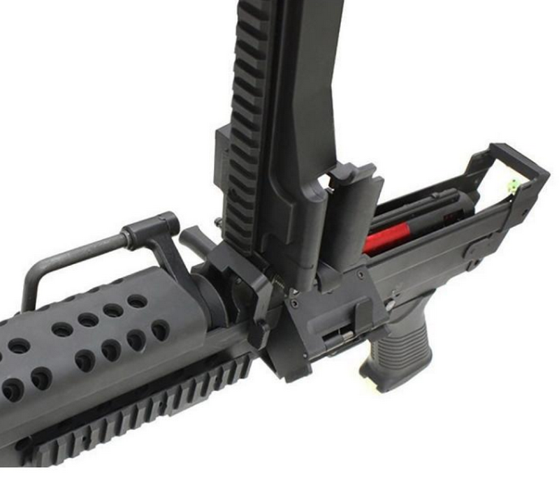 Cybergun > S&T Minimi M249 Parà - Paratrooper FN-Herstal Scritte e Loghi Originali Nylon Fiber Light Version by S&T per Cybergun