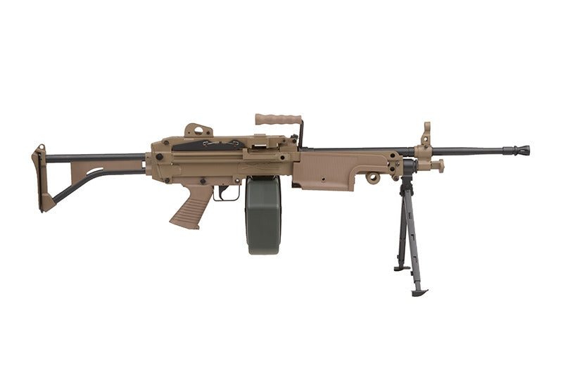 Minimi M249 MK1 "SAW" Dark Earth Desert Tan by A&K