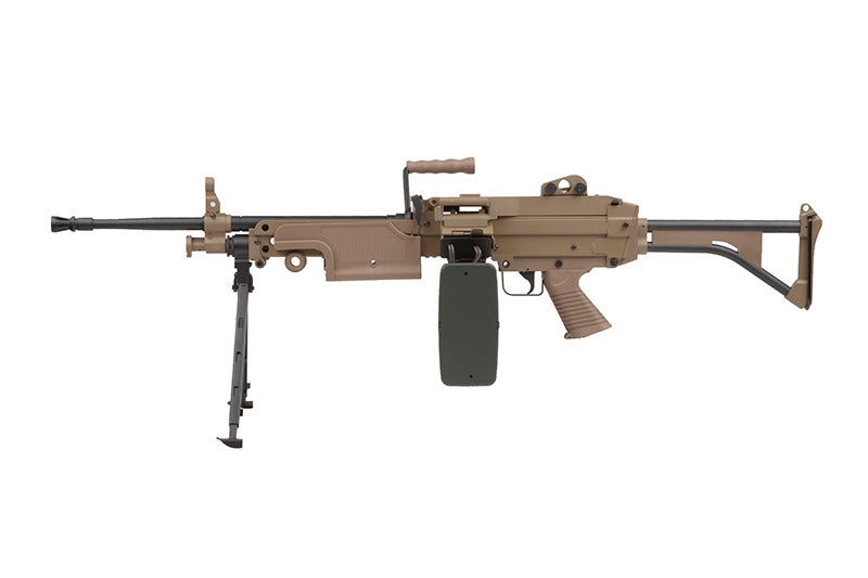 Minimi MK1 "Saw" Versione Carrista (Black Hawk Down) Tan by A&K