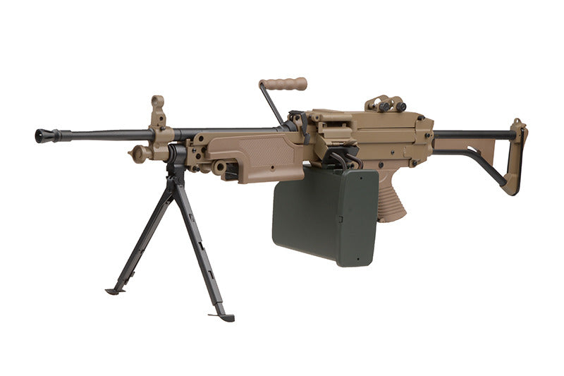 Minimi MK1 "Saw" Versione Carrista (Black Hawk Down) Tan by A&K